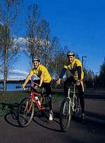 Cyclists at Willen