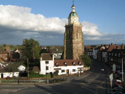 Elevated View of Upton Upon Seven